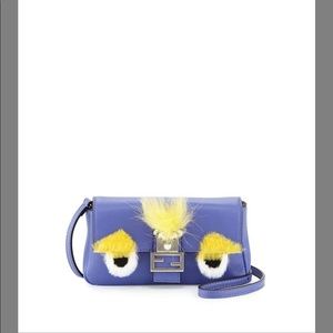 Fendi Baguette Monster Crossbody Bag- Authentic
